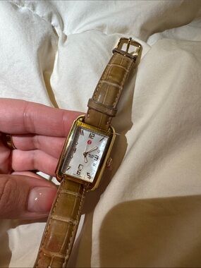 Michele Milou park watch leather band
